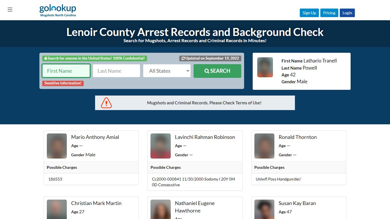 Lenoir County Mugshots, Lenoir County Arrest Records - GoLookUp